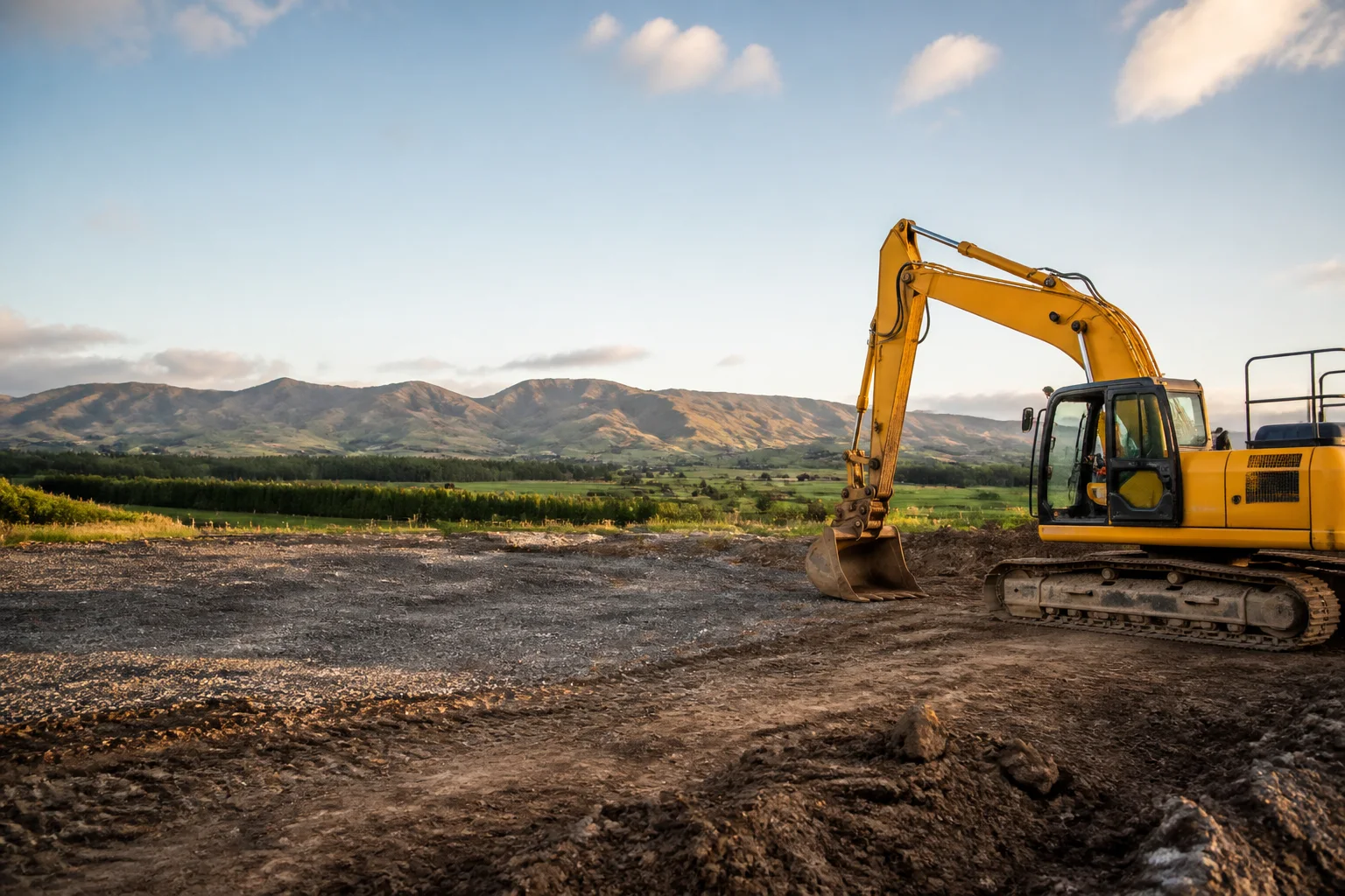 Illustrative site clearing work