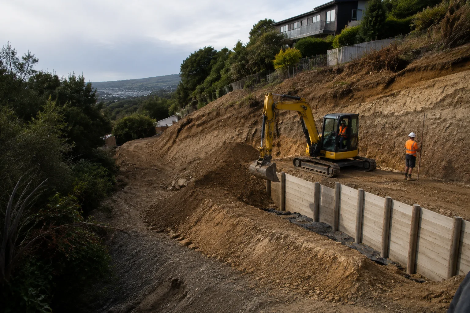 Illustrative earthworks setting in Cashmere
