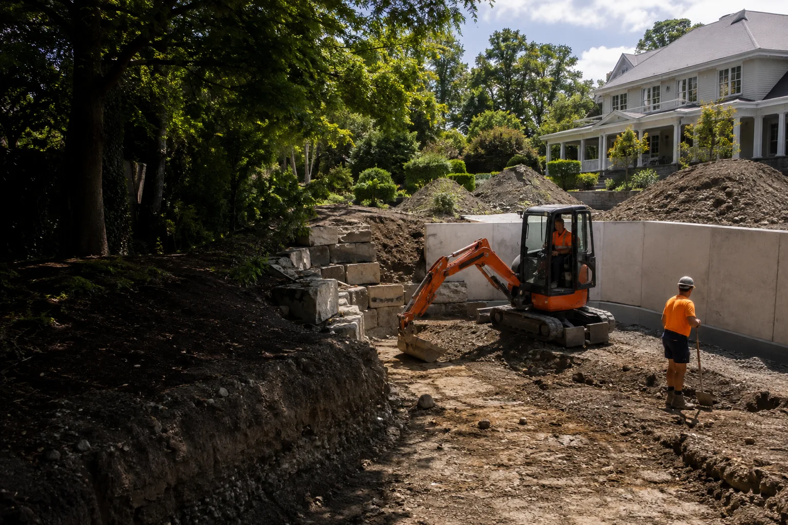 Illustrative earthworks setting in Fendalton