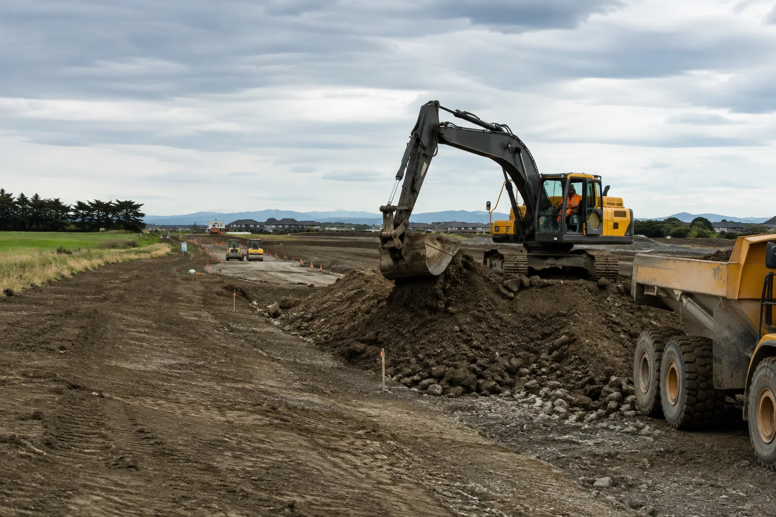 Illustrative earthworks setting in Halswell