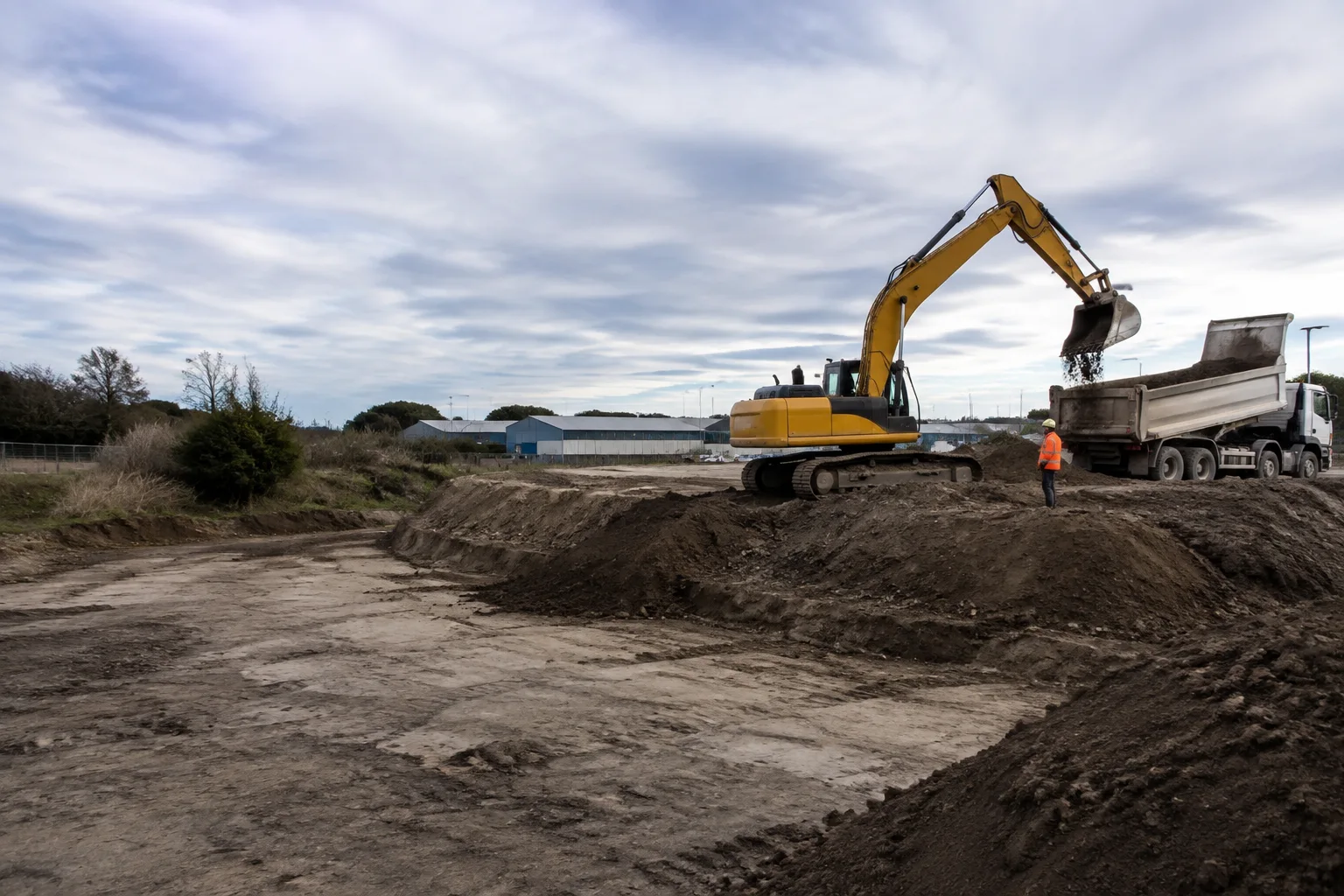 Illustrative earthworks setting in Hornby