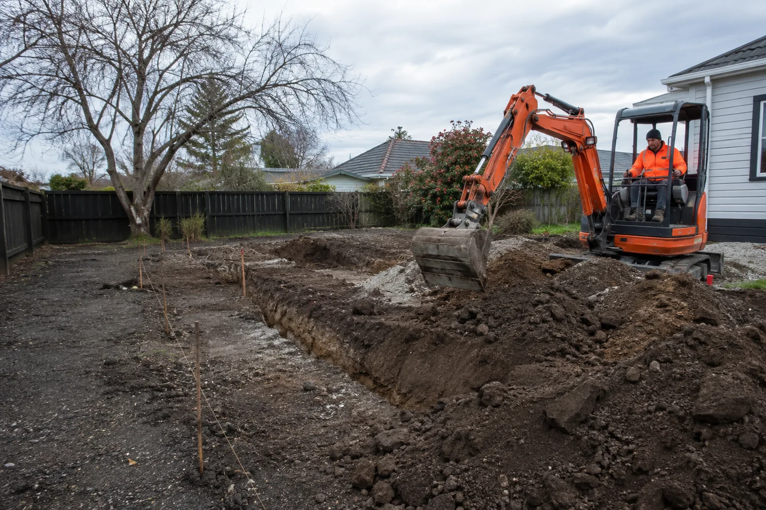 Illustrative earthworks setting in Linwood