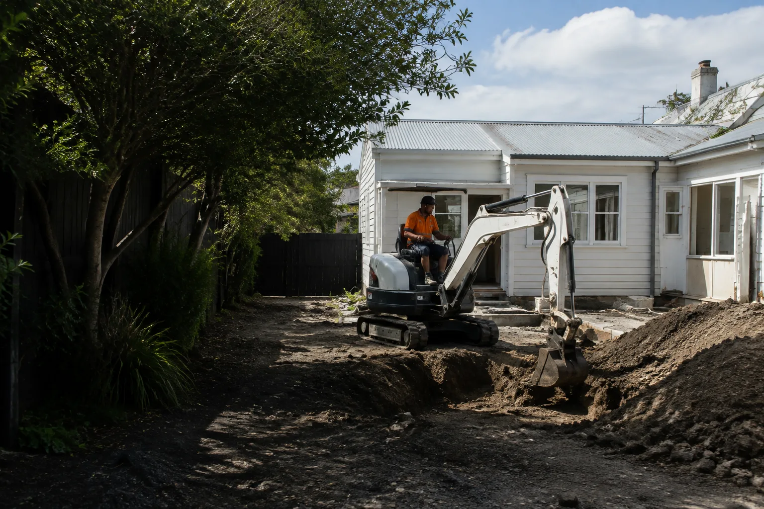 Illustrative earthworks setting in Merivale