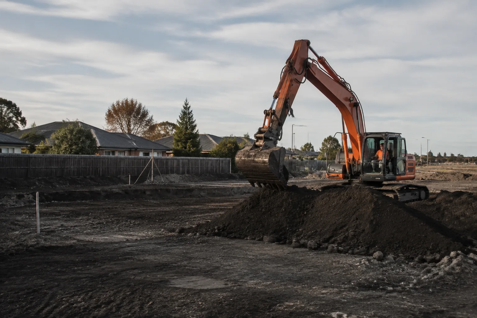 Illustrative earthworks setting in Rangiora