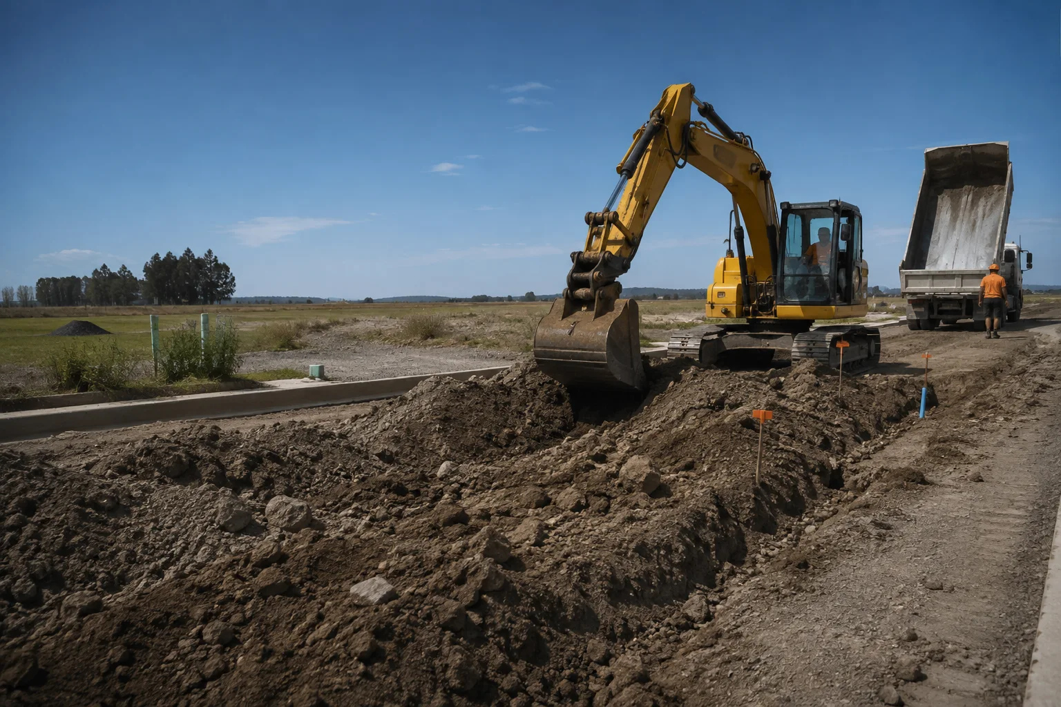 Illustrative earthworks setting in Rolleston