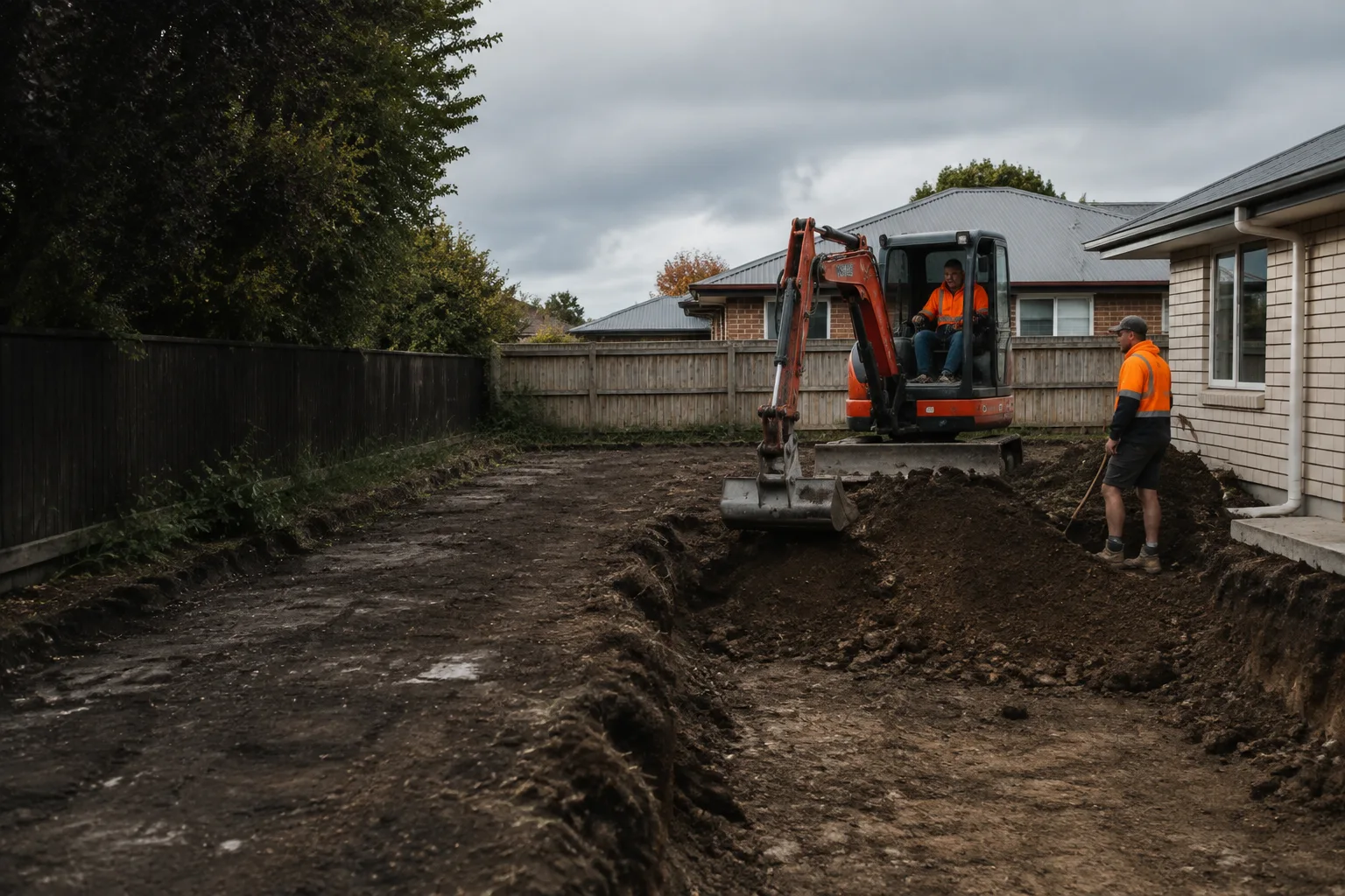 Illustrative earthworks setting in Spreydon