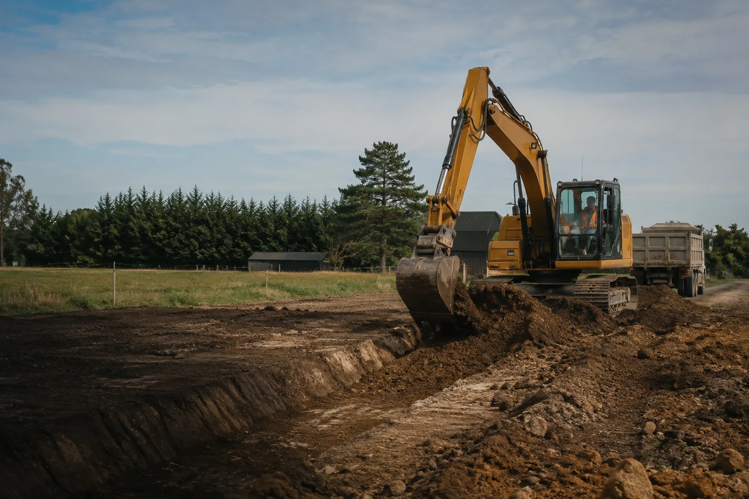 Illustrative earthworks setting in West Melton