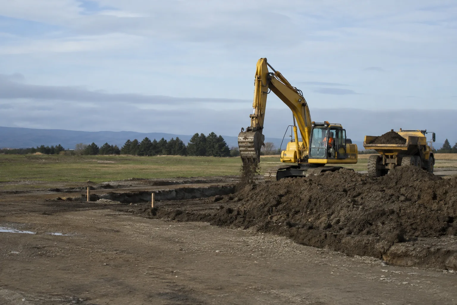 Illustrative earthworks setting in Woodend